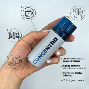 integratore concentrazione studio lavoro shot liquidi senza caffeina